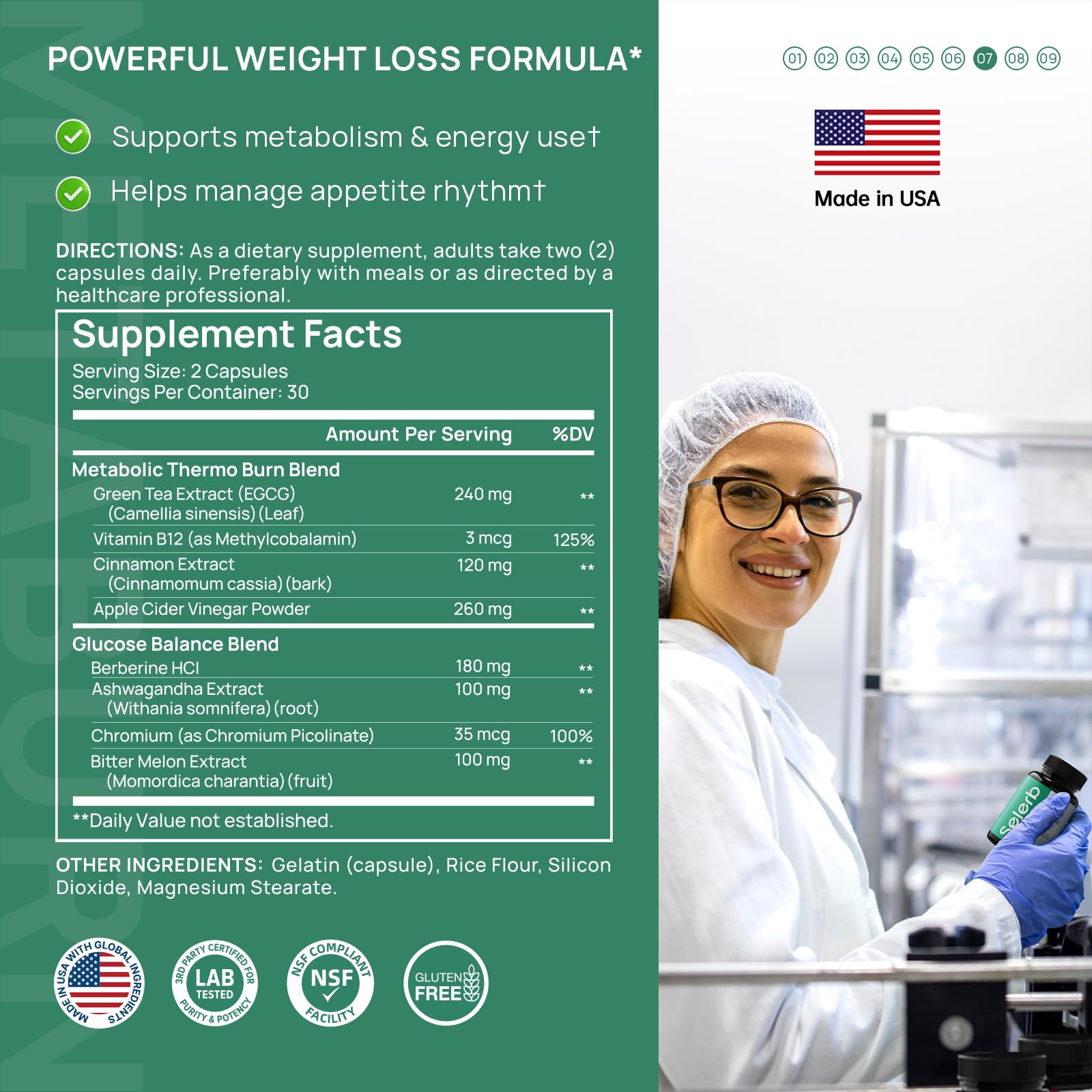 Selerb GLP-1 Supplement for Women & Men